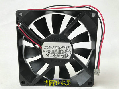 NMB 3106KL-05W-B40 DC24V 0.12A 8015 8CM Inverter Fan 2pin - NMB
