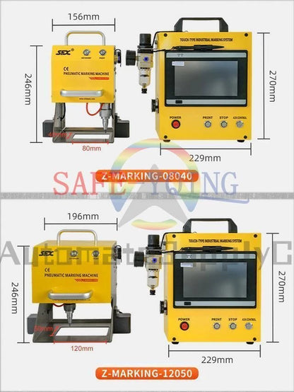 Z-Marking-12050 Portable Pneumatic Dot Peen Marking Machine 120*50mm