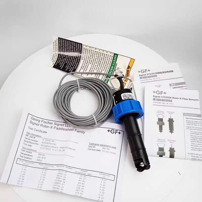 new 1pcs +GF+ Integrated Rotating Wheel Flowmeter Sensor Probe 3-2536-P1 - +GF+