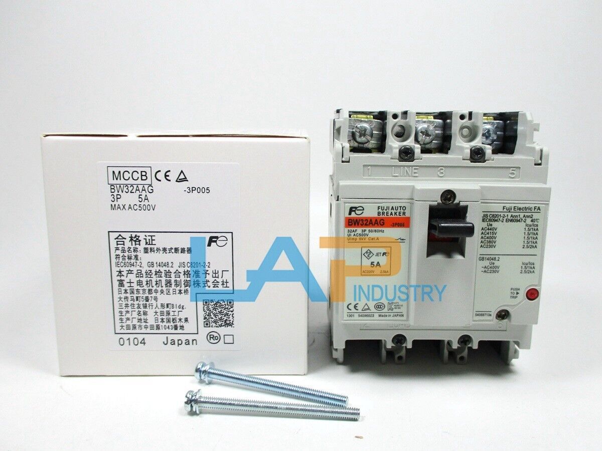 new 1PC  FOR Air Switch Circuit Breaker BW32AAG 3P 5A