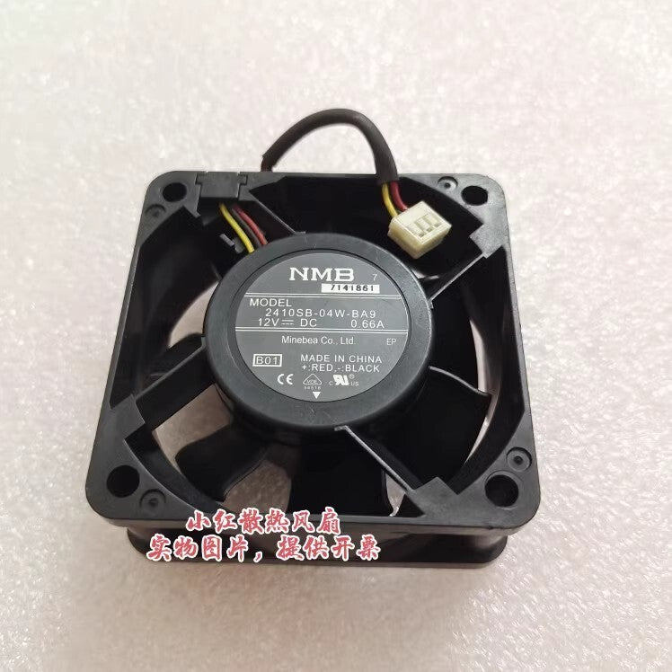 NMB 2410SB-04W-BA9 6025 12V 0.66A 6CM Cooling Fan