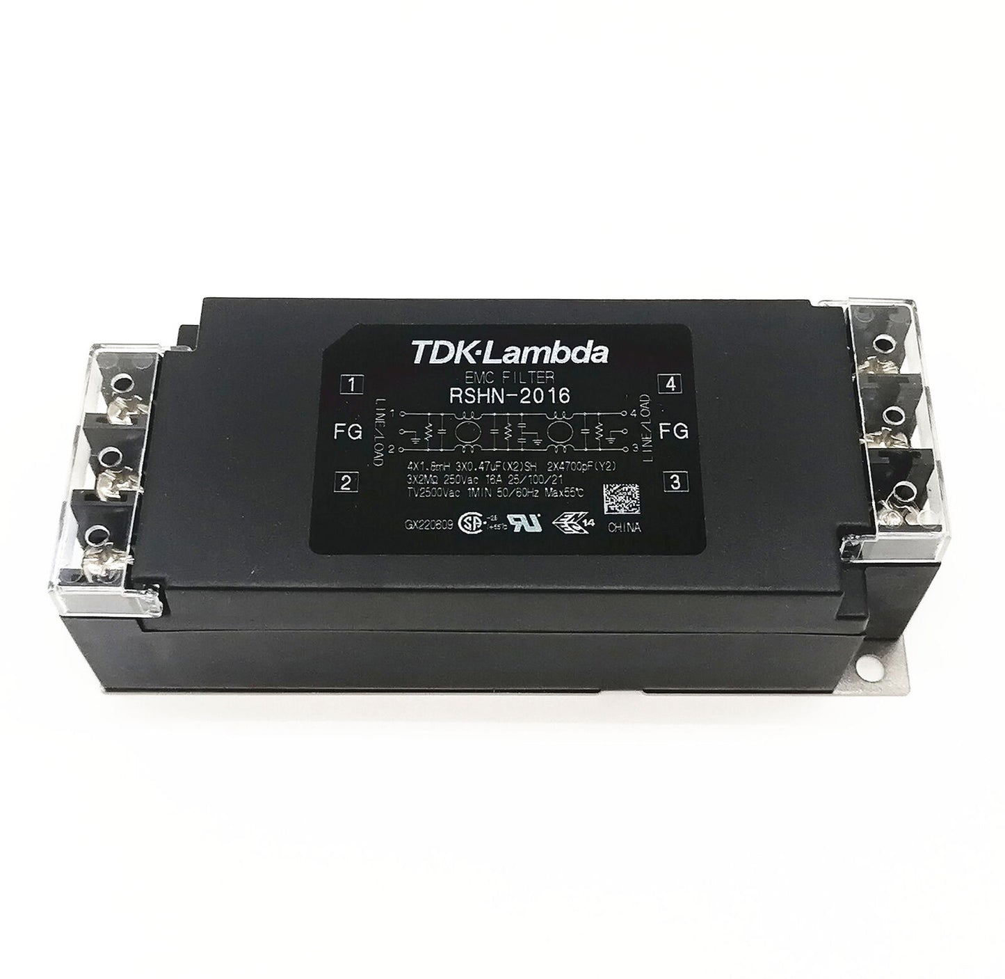 new 1pcs TDK-LAMBDA RSHN-2016 16A Single-phase EMC Power Filter 250V - TDK-LAMBADA