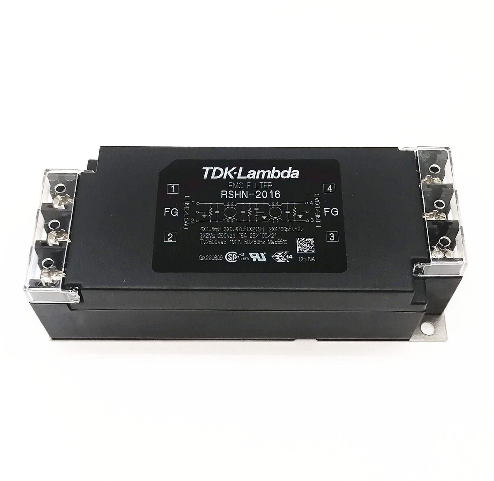 new 1pcs TDK-LAMBDA RSHN-2016 16A Single-phase EMC Power Filter 250V - TDK-LAMBADA