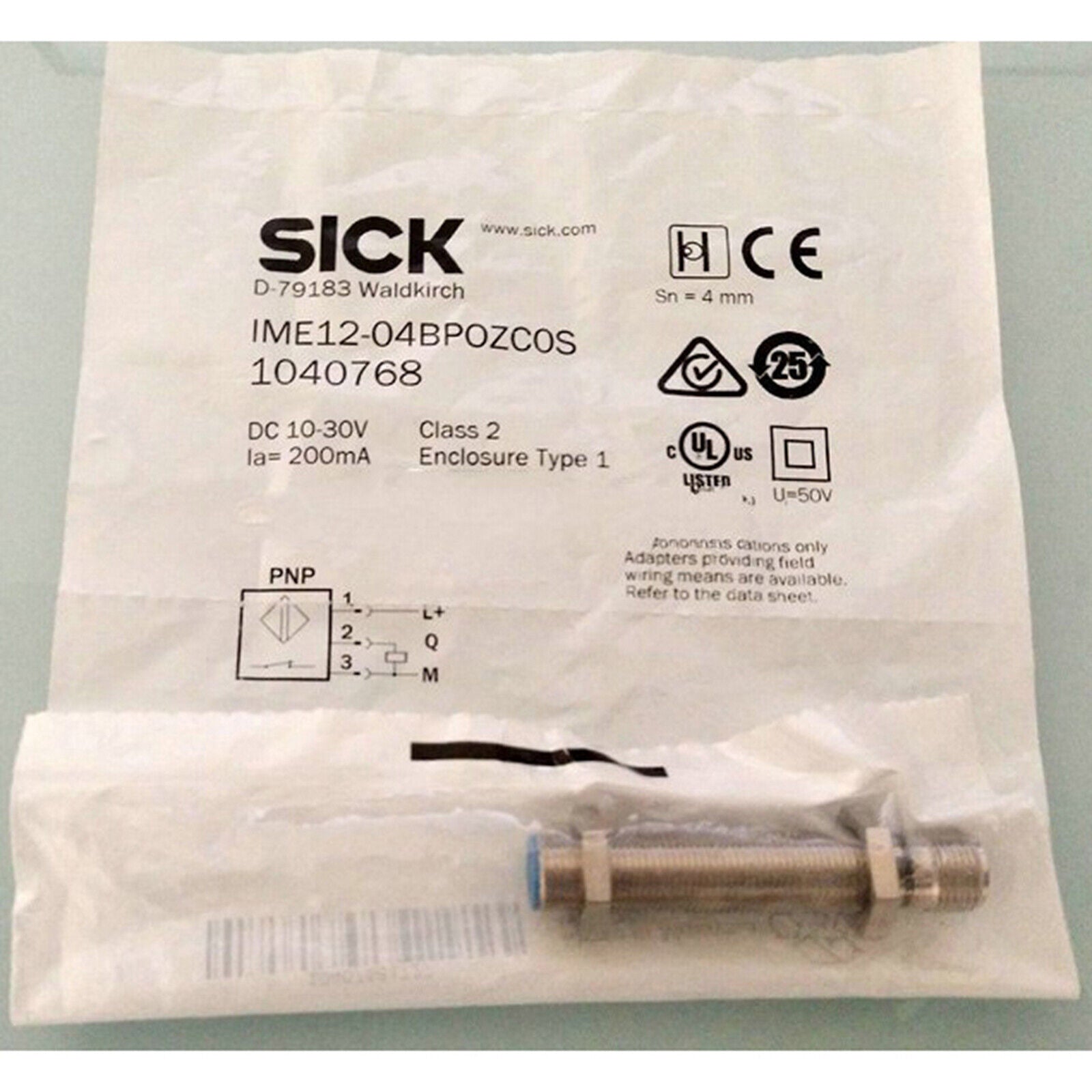 Compact Proximity Switch Sensor IME12-04BPOZCOS - SICK