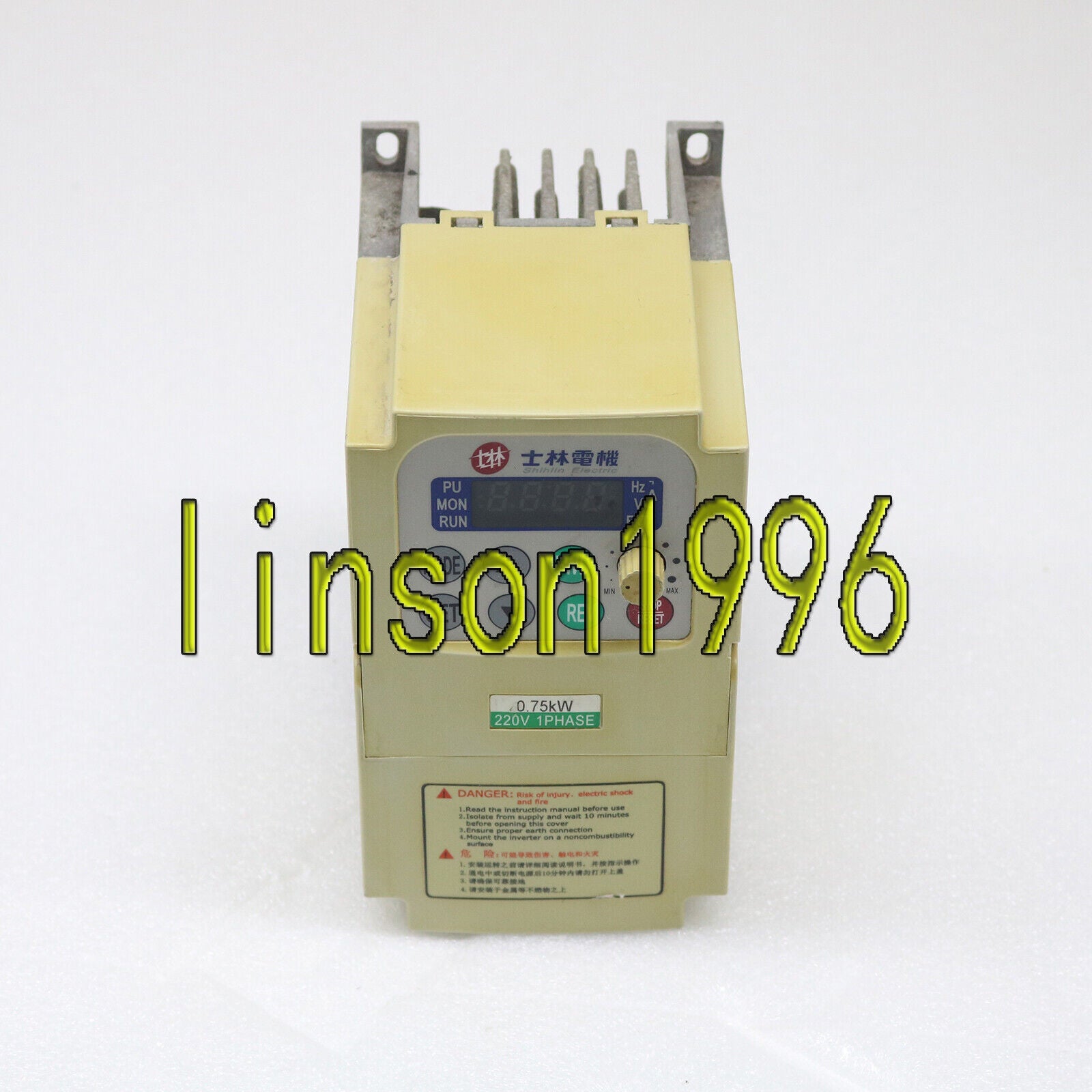 Used Shihlin Frequency Converter SS-021-0.75K-D - SHIHLIN
