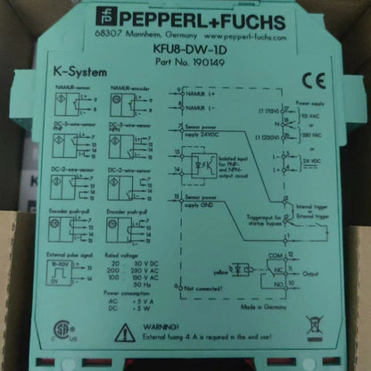 Pepperl+Fuchs KFU8-DW-1.D signal isolator safety barrier model KFU8-DW-1.D - PEPPERL+FUCHS