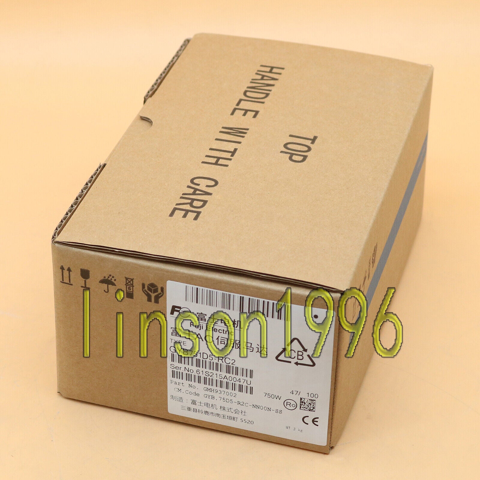 New One FUJI Servo Motor GYB751D5-RC2 750W In Box - ONE FUJI