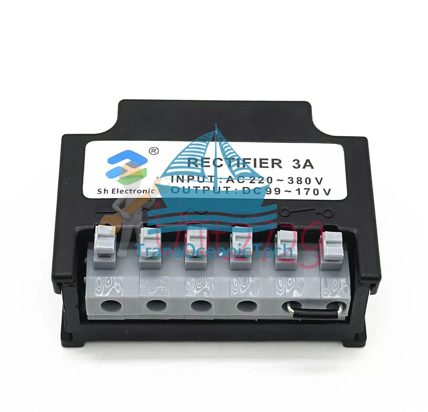 1X half wave Brake rectifier Module RECTIFIER 3A AC:220V-380V DC:99V-170V ~