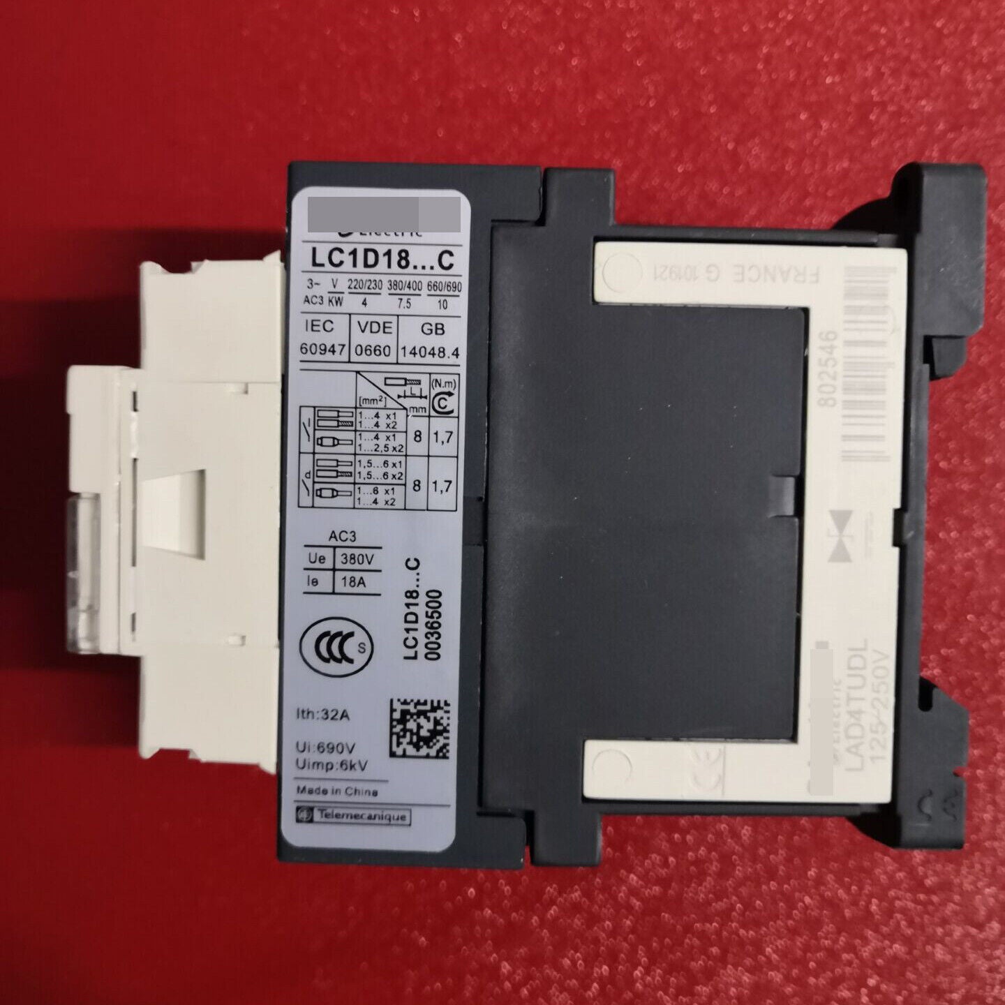 new 1PC SND Contactor LC1D18MDC 18A 220V DC - OMRON