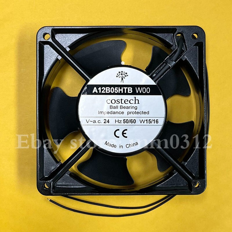 COSTECH A12B05HTB W00 AC24V 15/16W 12038 Aluminum Frame Cooling Fan
