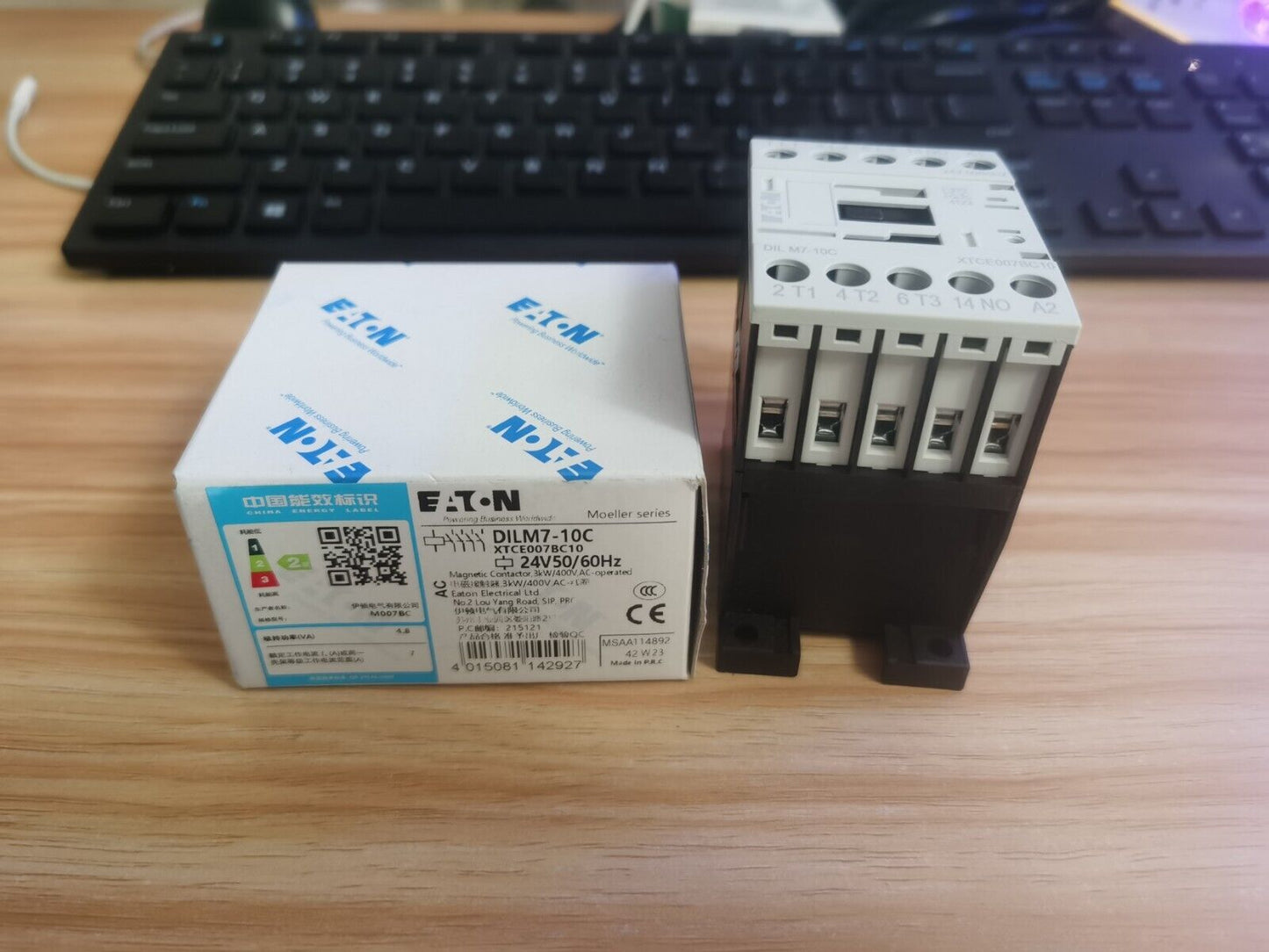 new 1PCS Eaton Moeller DILM7-10C XTCE007BC10 AC Contactor 24VAC - EATON MOELLER