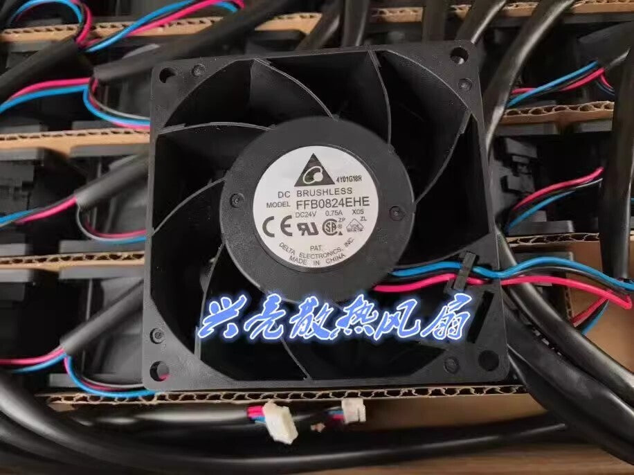 Delta FFB0824EHE 8038 DC24V 0.75A 8CM 3-Pin Inverter Cooling Fan