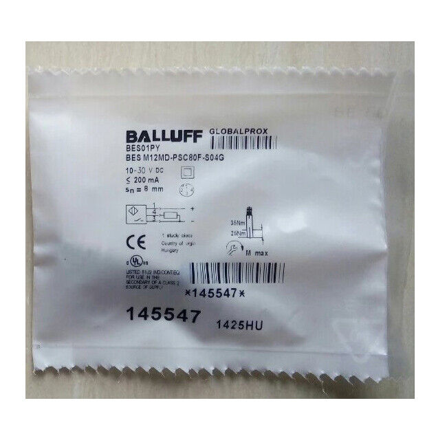 Balluff Proximity Sensor M12MD-PSC80F-S04G Fast - BALLUFF