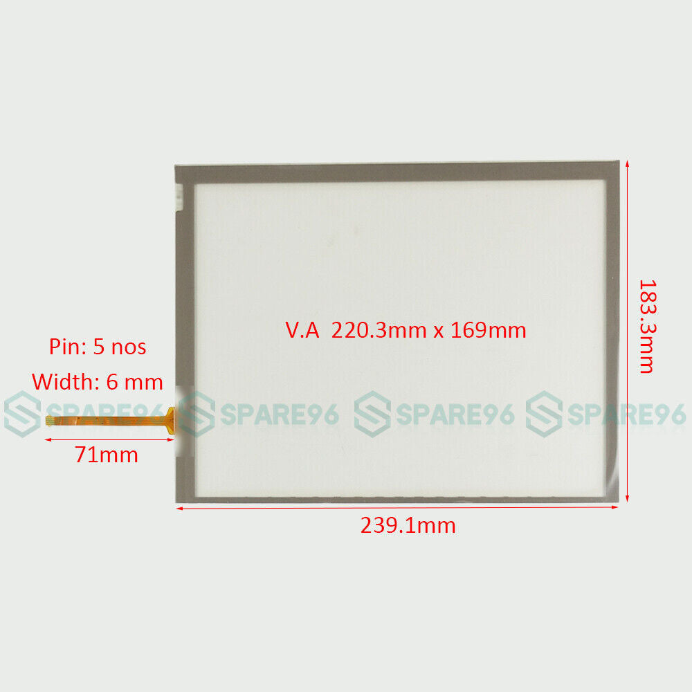 1PC FOR Intelliview IV Color Monitor Touch screen glass panel CNH AFS pro 700