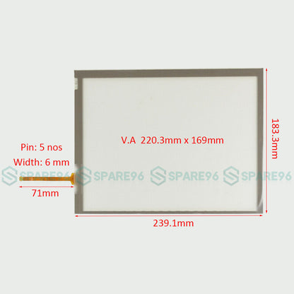 1PC FOR Intelliview IV Color Monitor Touch screen glass panel CNH AFS pro 700