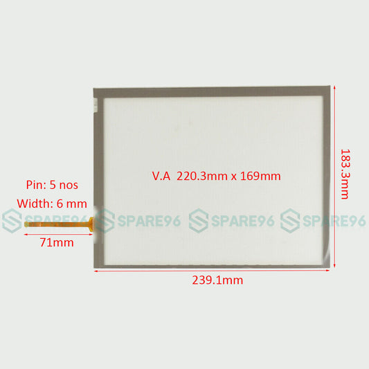 1PC FOR Intelliview IV Color Monitor Touch screen glass panel CNH AFS pro 700