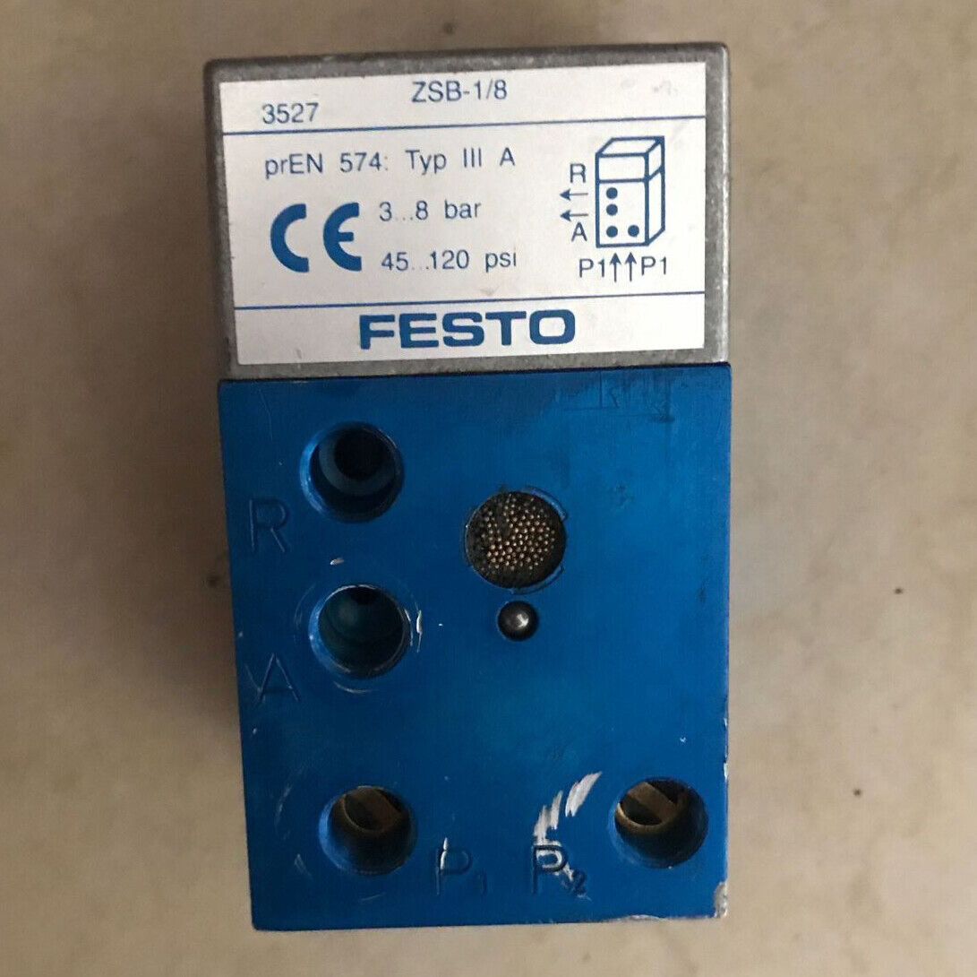 FESTO Safety Control Valve ZSB-1/8 3527 - FESTO