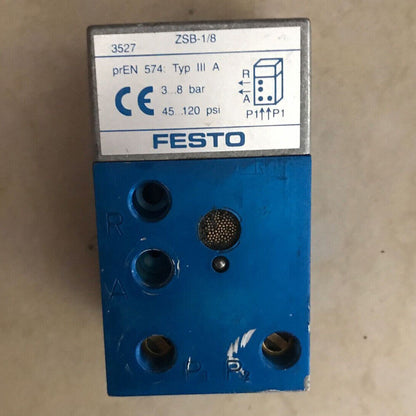 FESTO Safety Control Valve ZSB-1/8 3527 - FESTO