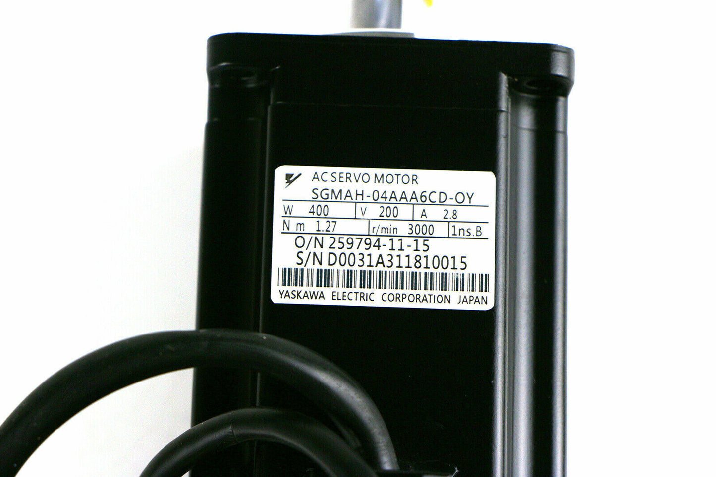 YASKAWA SGMAH-04AAA6CD-OY Servo Motor - YASKAWA