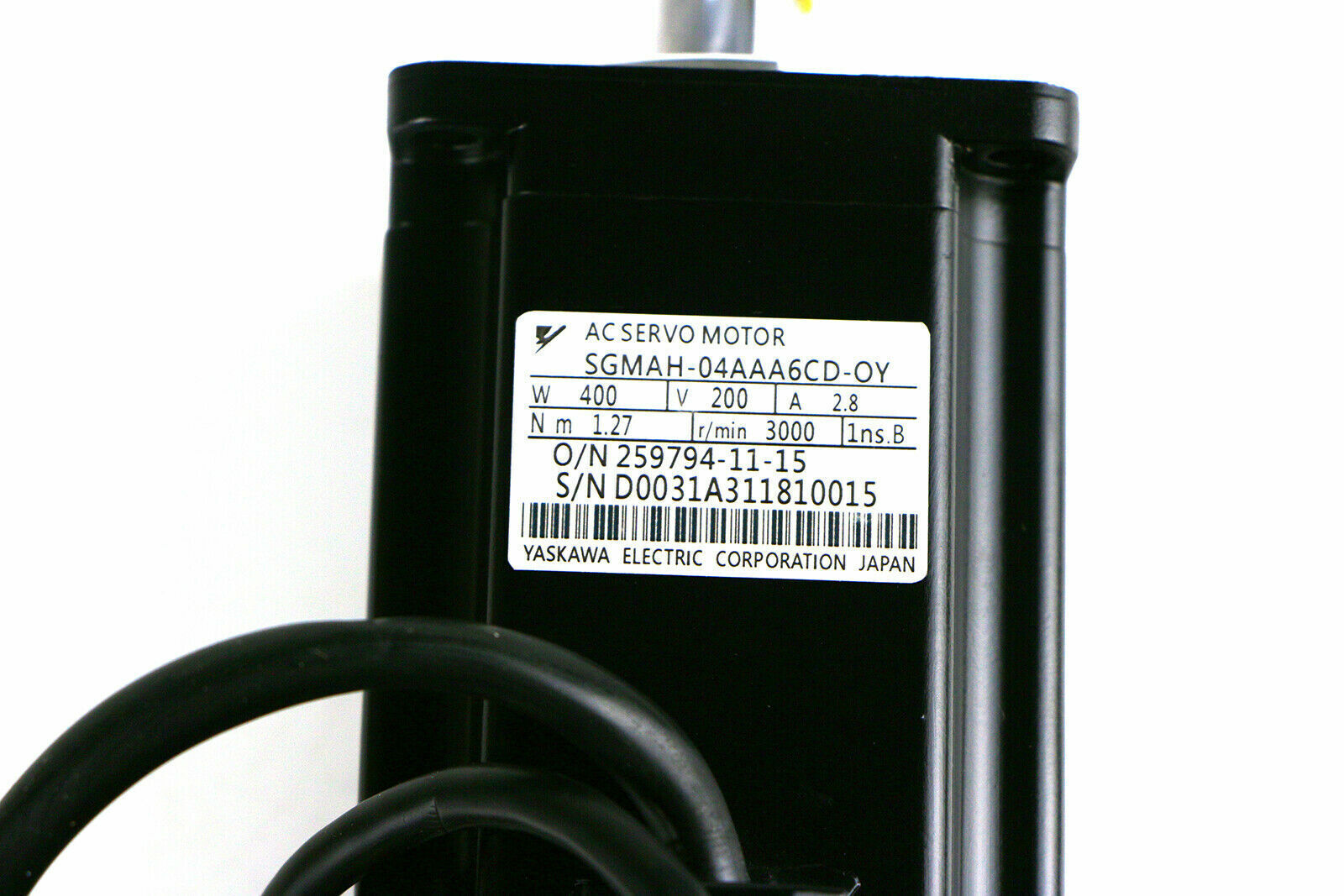YASKAWA SGMAH-04AAA6CD-OY Servo Motor - YASKAWA