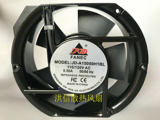 1pcs  JD-A15050H1BL 110/120V 0.50A 50/60HZ 172*51MM cooling fan