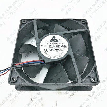 Delta WFB1248HE 12038 DC48V 0.20A 12CM 3-Wire Mute Cooling Fan
