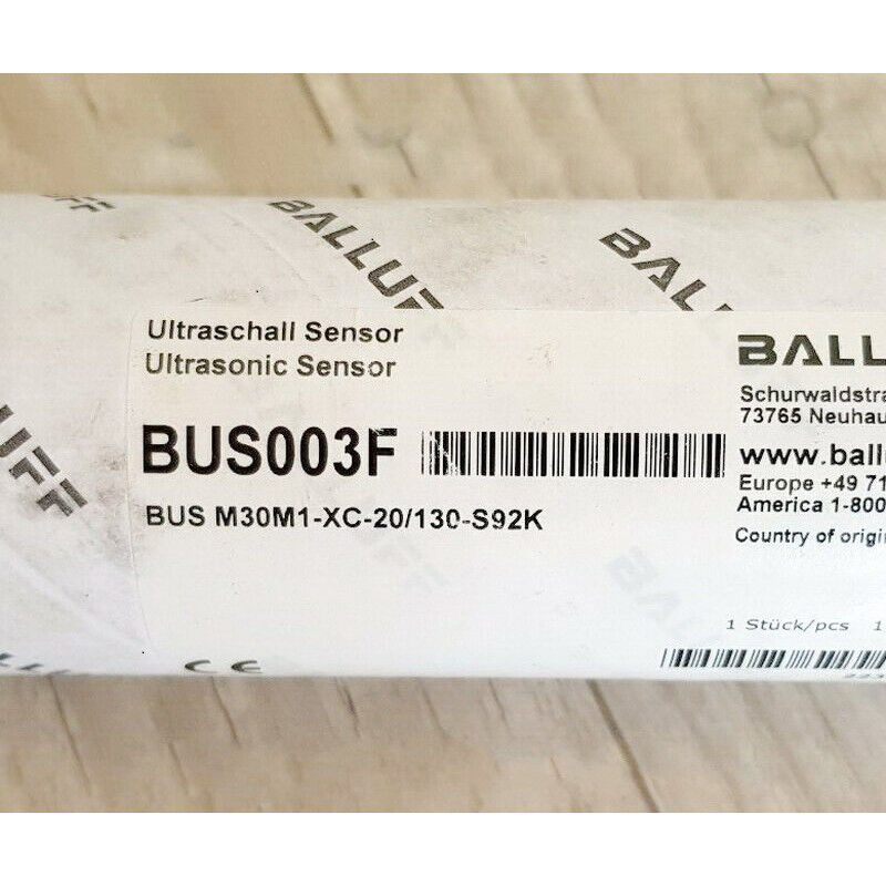 New ONE BALLUFF BUS M30M1-XC-20/130-S92K ultrasonic sensor SPOT STOCK - BALLUFF