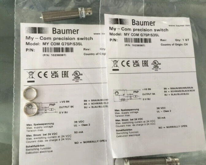 new 1PC Baumer sensor MY COM G75P/S35L - BAUMER