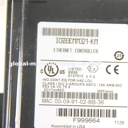 GE FANUC IC693CMM321-KM Ethernet Controller Module - GE FANUC