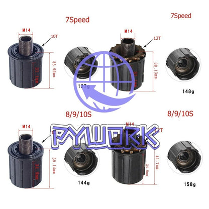 Shimano MTB Bike Hub Tower Base Body 7/8/9/10 Speed MTB Bearing Freehub Body