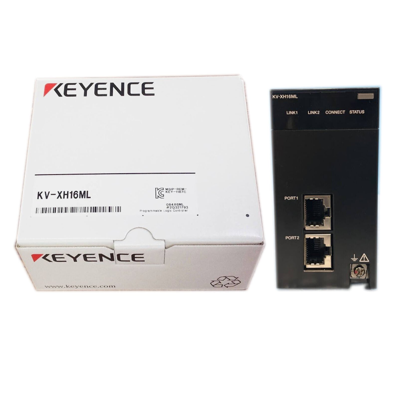 KEYENCE KV-XH16ML 16-Bit PLC Module 4K 1920x1080 6MS Response Time 16GB Memory 100% Accurate - KEYENCE