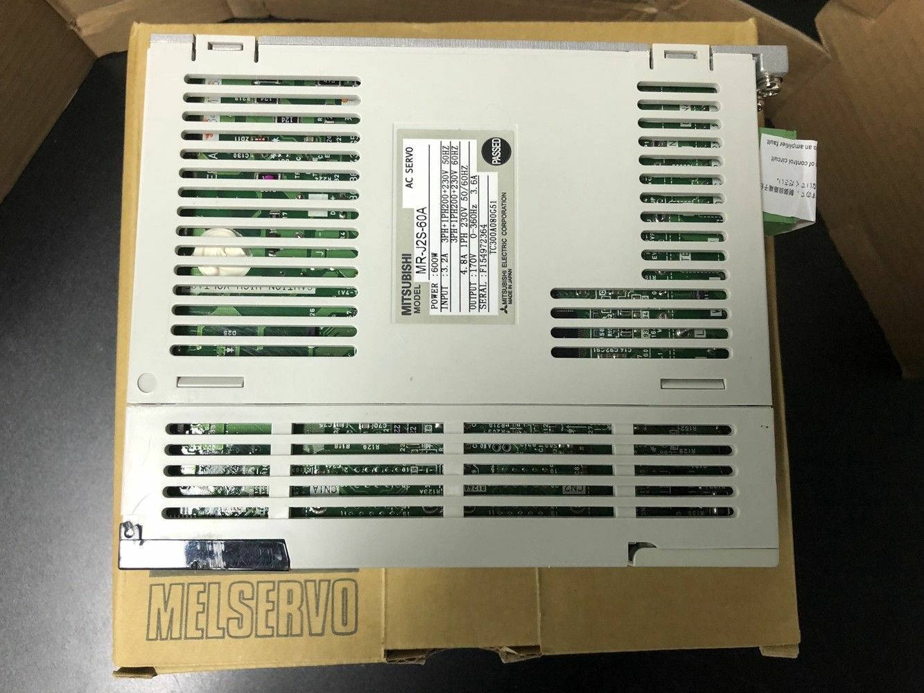 Mitsubishi Servo Driver MR-J2S-60A MRJ2S60A