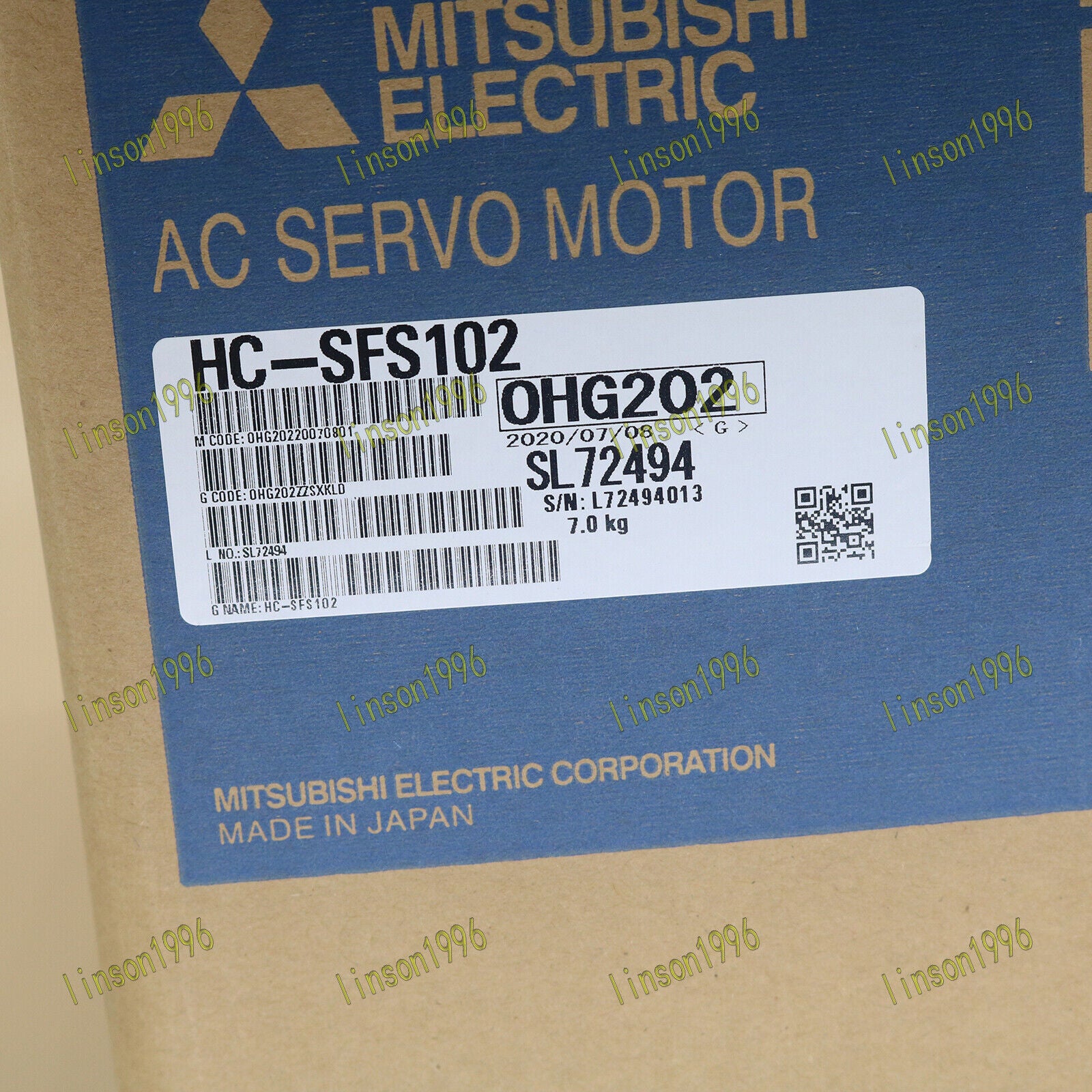 New Mitsubishi HCSFS102 Servo Motor in Box - One-Year Warranty - MITSUBISHI