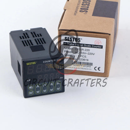1PCS SESTOS C2S-R-220 AC100-240V Four-digit preset value counter