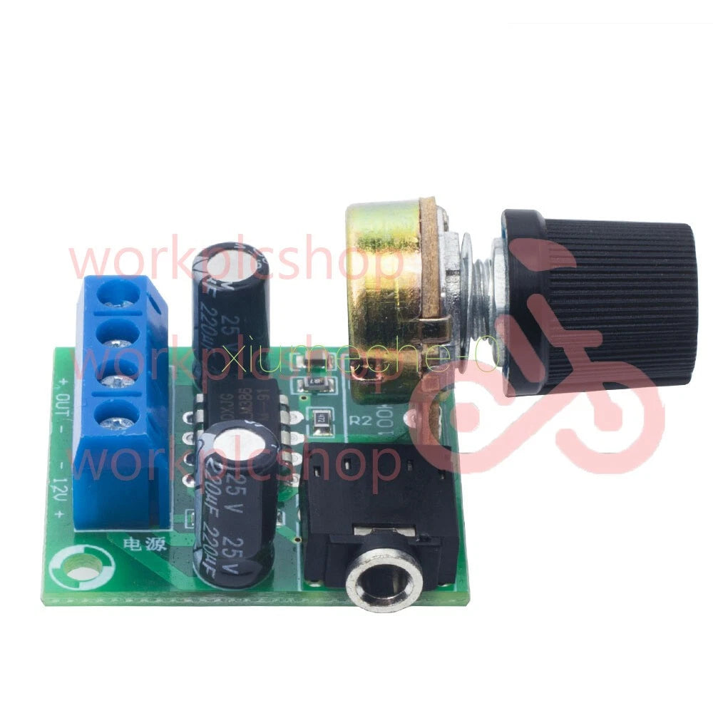LM386 10W Audio Power Amplifier Board Mono DC 3-12V Mini AMP Module