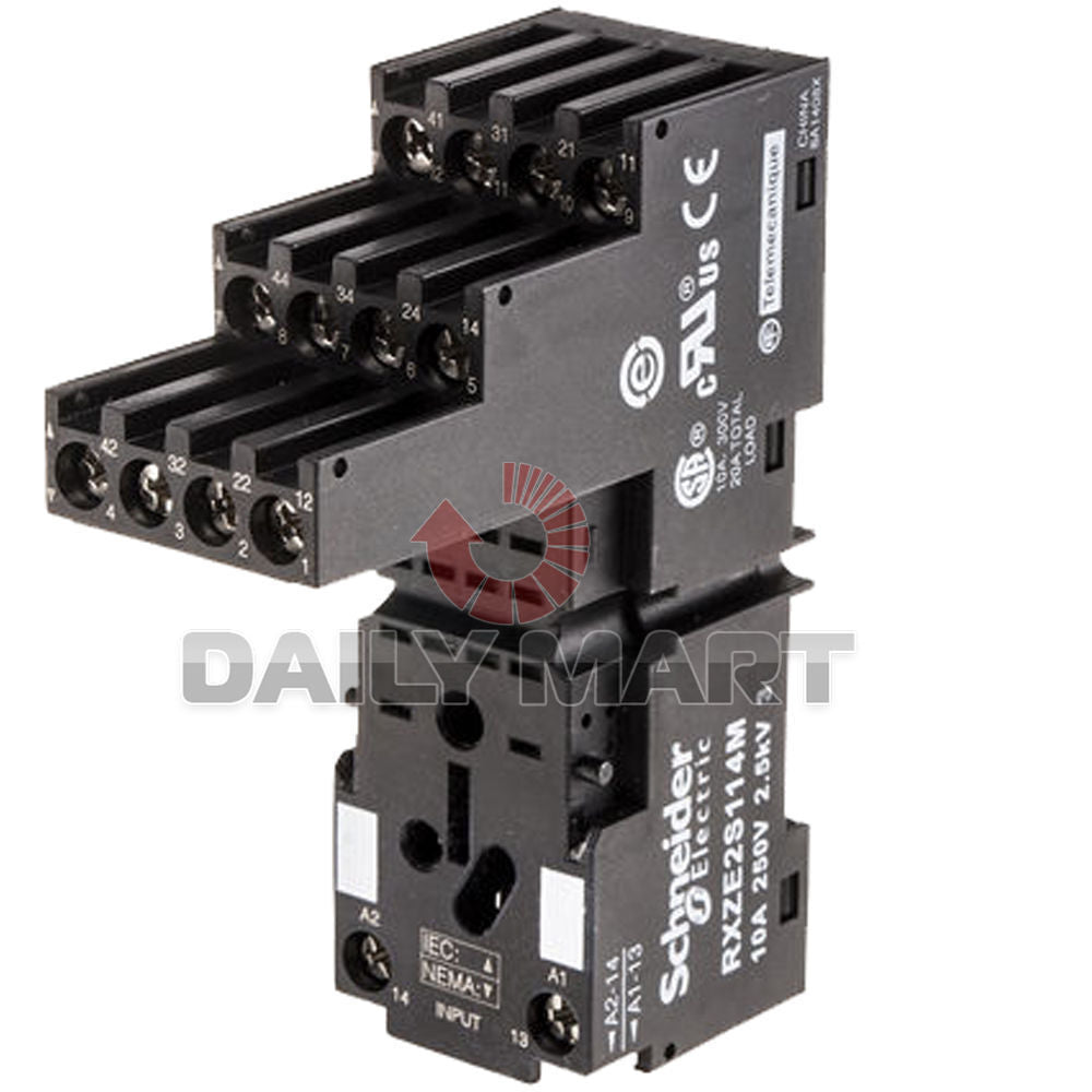 new 10PC Schneider RXZE2S114M Relay Socket 10A DIN Rail Screw 14-Pin - SCHNEIDER ELECTRIC