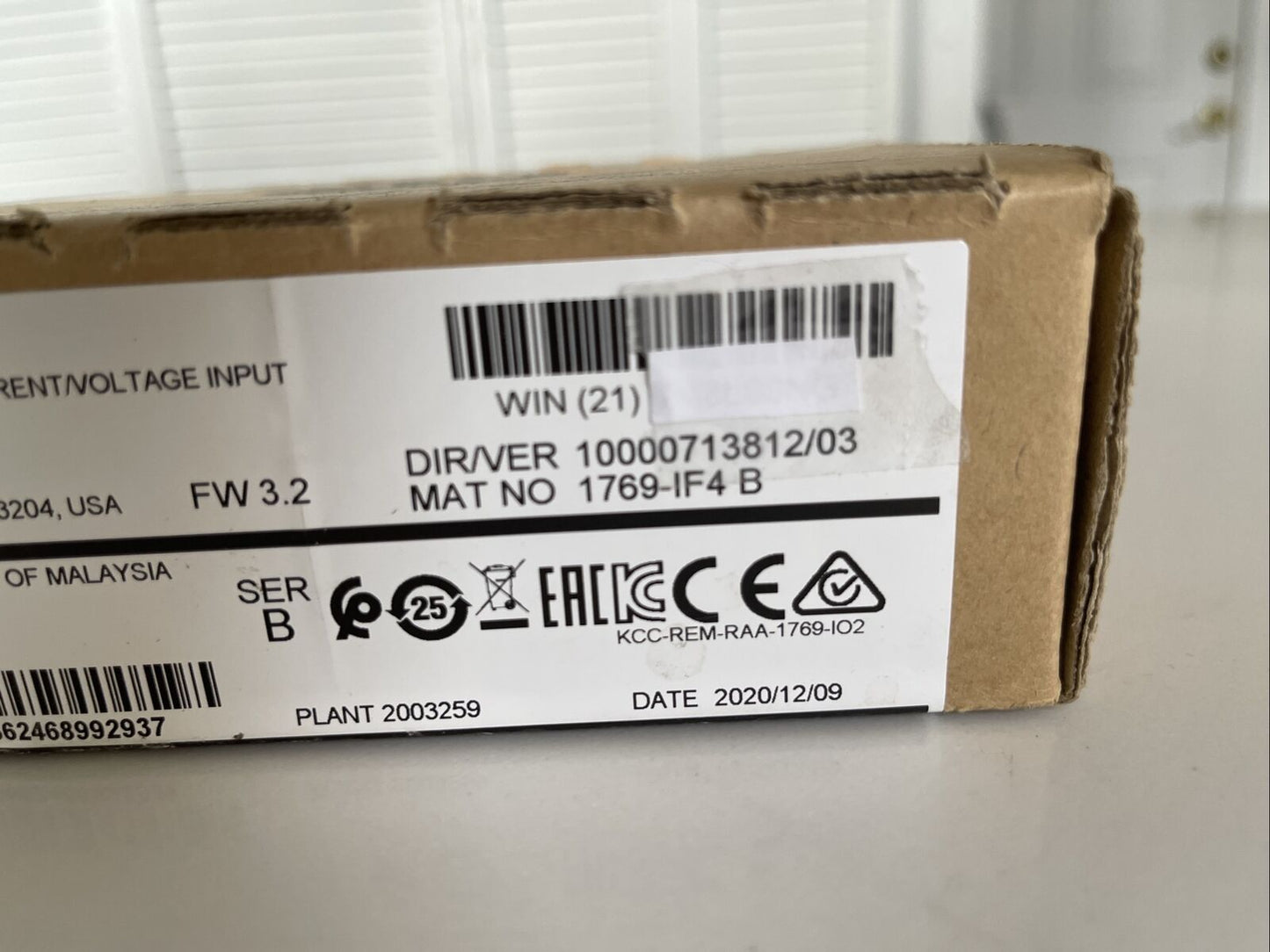 Sealed Allen-Bradley 1769-IF4 SHIP seal part 1769-IF4 sealed - ALLEN-BRADLEY