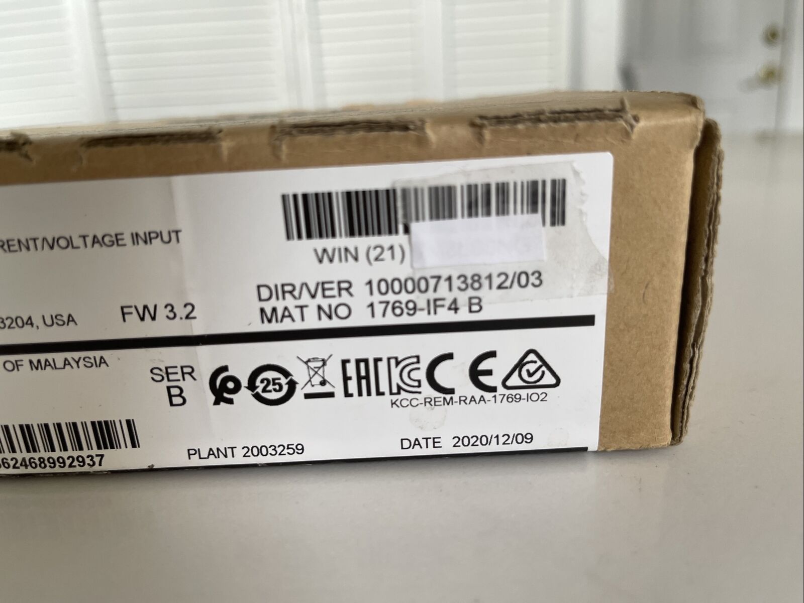Sealed Allen-Bradley 1769-IF4 SHIP seal part 1769-IF4 sealed - ALLEN-BRADLEY