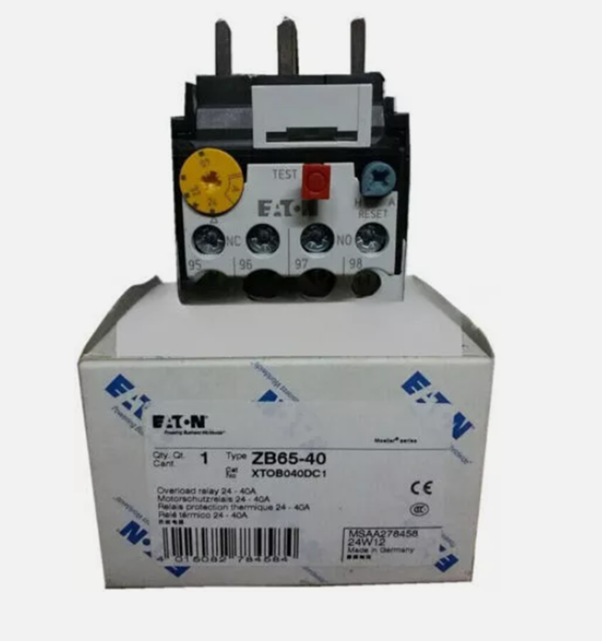 new  EATON MOELLER ZB65-40 Overload Relay 24-40A