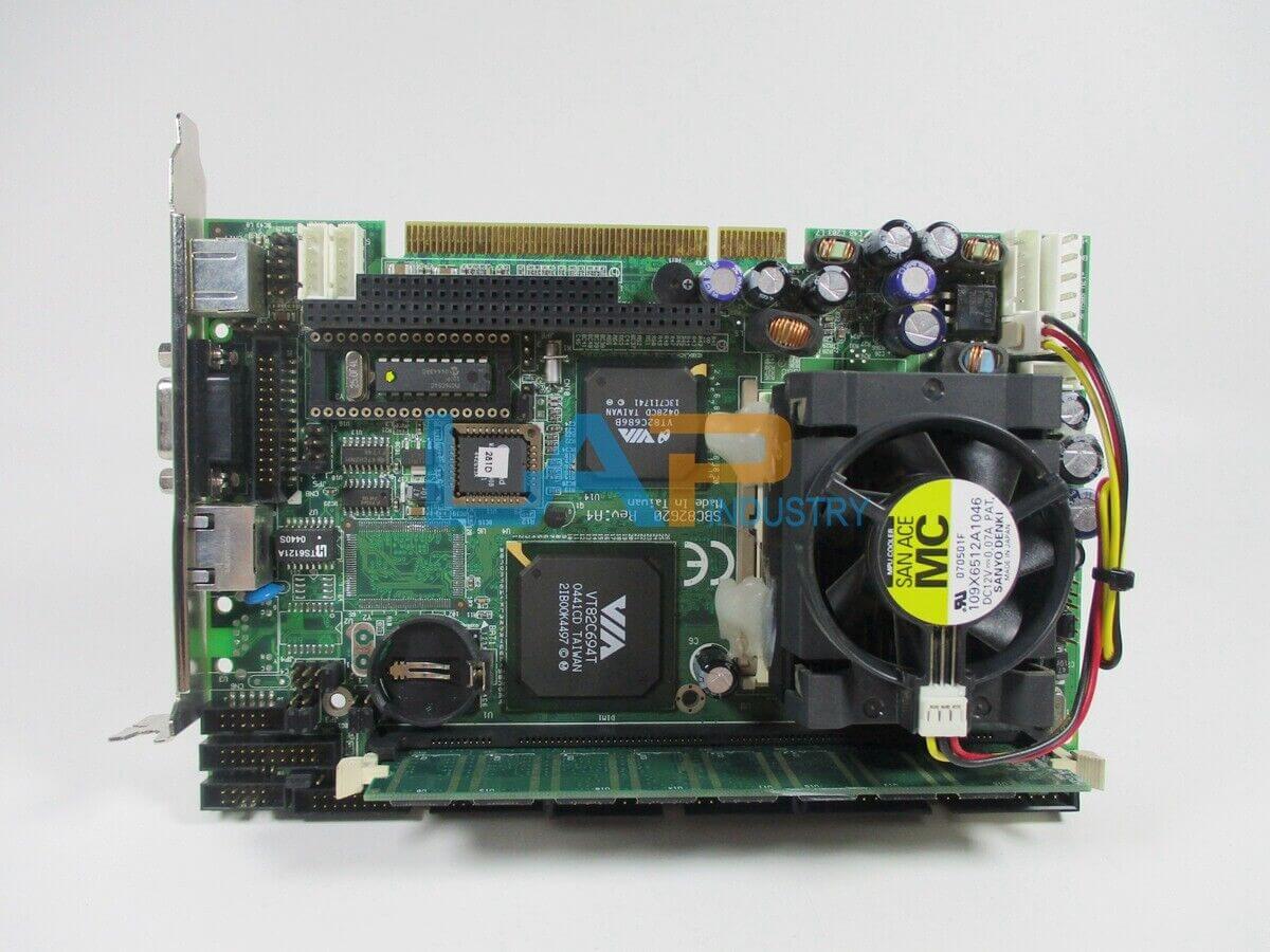 used 1PCS Axiomtek SBC82620 Rev:A4 (C) with Intel Pentium III 1.0 GHz, 128M Memory