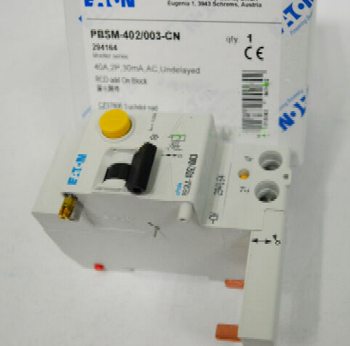 Smart Time Relay 40A 2P 30mA EATON MOELLER PBSM-402/003-CN - EATON MOELLER