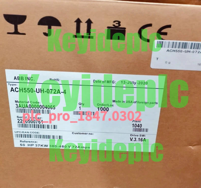 1PCS ABB ACH550-UH-072A-4 Variable Frequency Drive Fast shipment #k