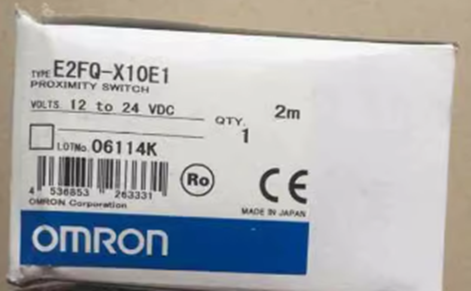 OMRON E2FQ-X10E1 Proximity Sensor | High-Precision Distance Measurement | OMRON Smart Sensor | E2FQ-X10E1 Proximity sensor for industrial and domestic use - OMRON