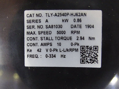 Allen Bradley TLY-A2540P-HJ62AN Servo Motor - ALLEN BRADLEY
