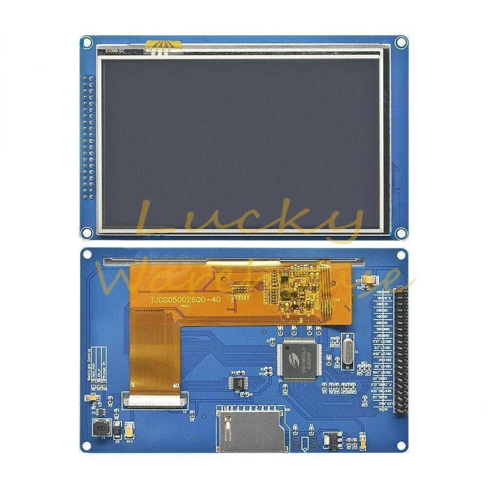 5.0" TFT LCD module Display SSD1963 with touch panel card 800X480