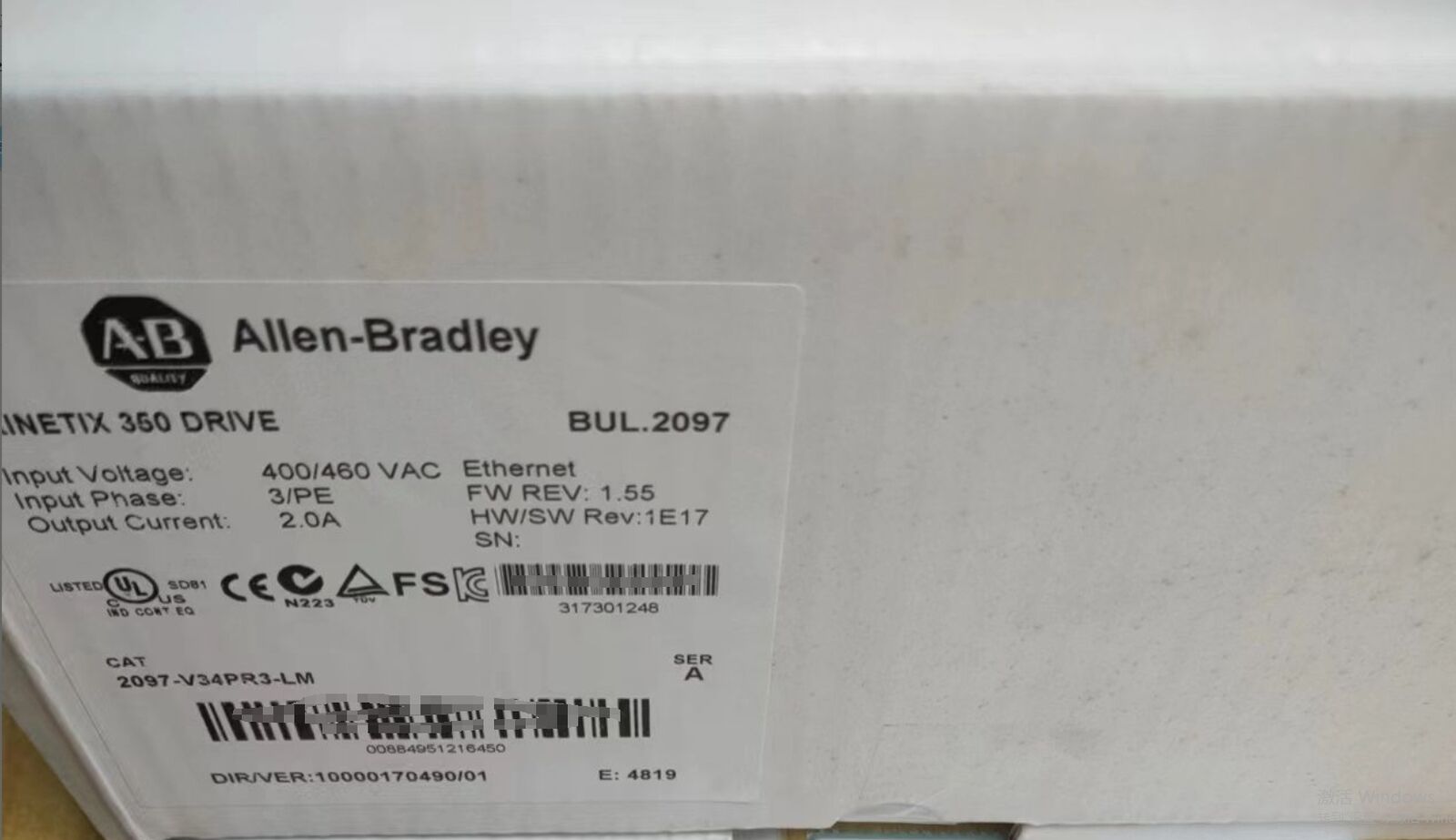 2097-V34PR3-LM Allen Bradley Kinetix 350 Servo Driver SHIP NEW IN BOX - KOEED