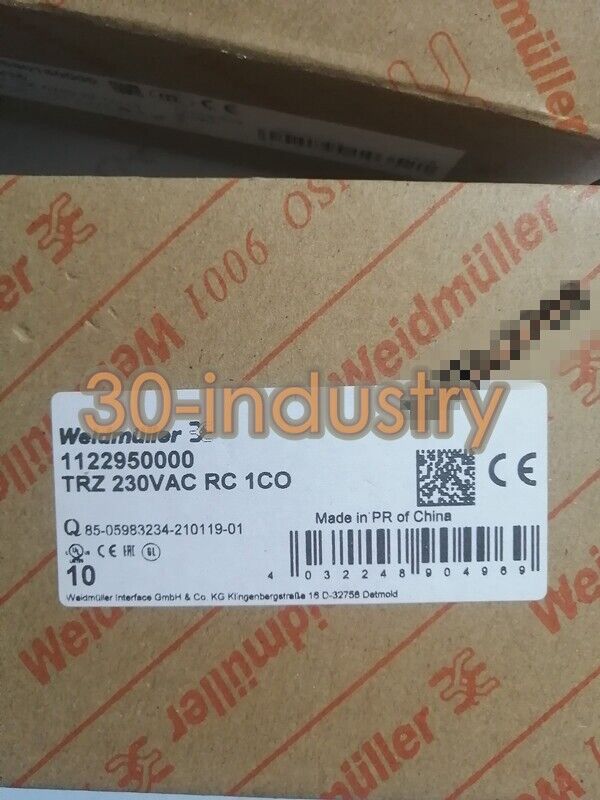 Weidmuller TRZ 230VAC RC 1CO Relays - 10pcs/pack, New Delivery - WEIDMULLER