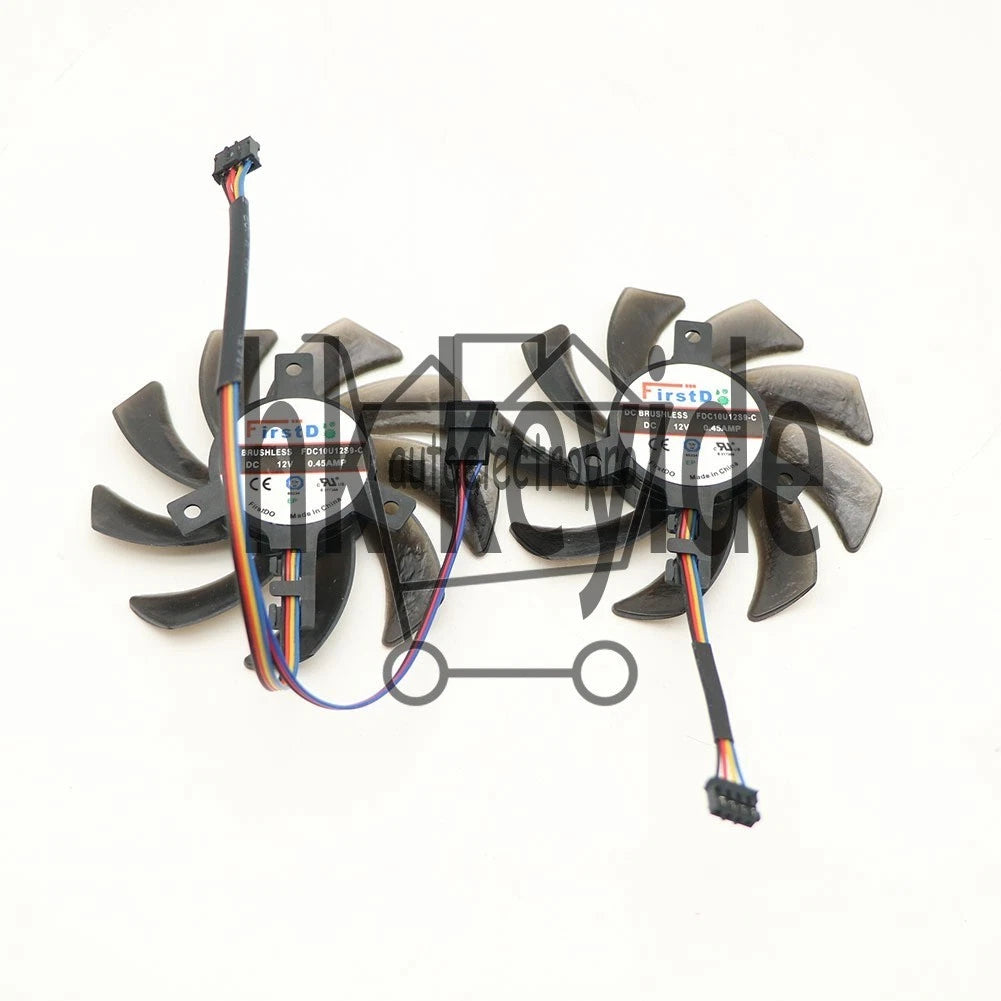 1 set For Sapphire AMD HD7970 HD7950 HD7870 HD7850 Dual-X Fan Replacement 40mm