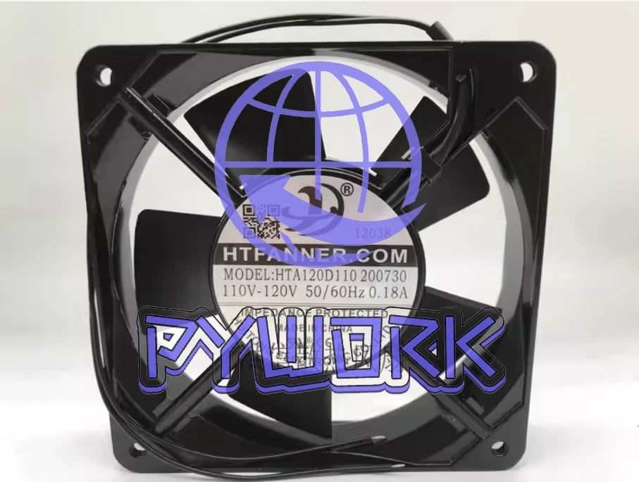 1Pcs HTFANNER.COM 12025 HTA120D110 200730 110V-120V 0.18A 12CM cooling fan