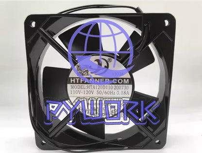 1Pcs HTFANNER.COM 12025 HTA120D110 200730 110V-120V 0.18A 12CM cooling fan